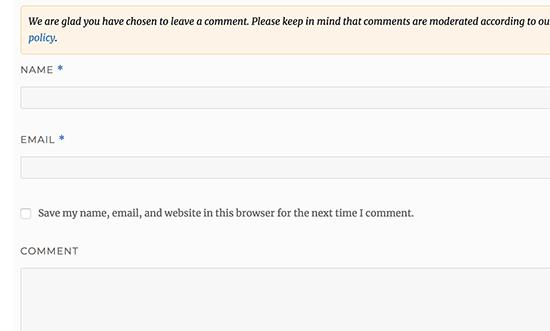 Remove URL field from comment form Remove URL field from comment form