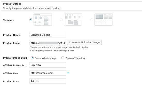 Product review settings Product review settings