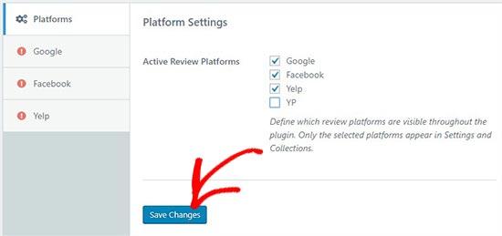 Select review platforms Select review platforms
