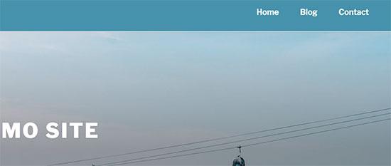 Sticky navigation menu Sticky navigation menu