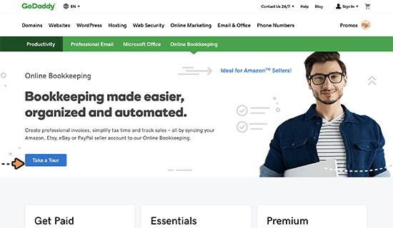GoDaddy BookKeeping GoDaddy BookKeeping