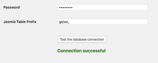Connection successful Connection successful