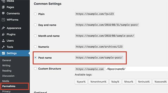 Changing WordPress permalinks structure Changing WordPress permalinks structure