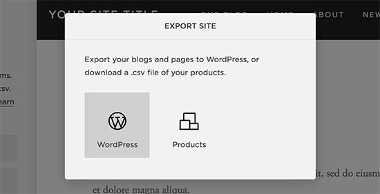 Export Squarespace data in WordPress format Export Squarespace data in WordPress format