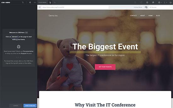 CSS Hero live editor CSS Hero live editor