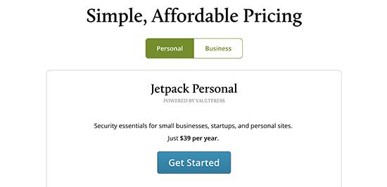Select JetPack plan and continue Select JetPack plan and continue