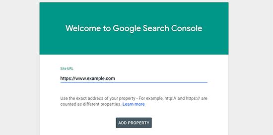 将您的网站添加到Google Search Console