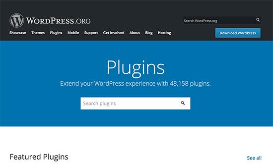 WordPress.org上的新插件目录页面