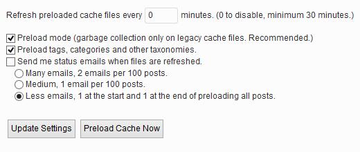 Preload WP Super Cache and Serve Static Files Preload WP Super Cache and Serve Static Files