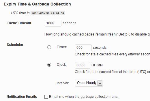 Scheduling garbage collection and setting cache expiration Scheduling garbage collection and setting cache expiration