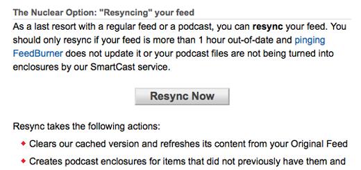 resync resync